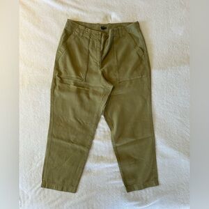 J Crew - women’s 12 - linen blend pants - green